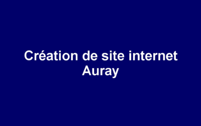 Création de site internet Auray