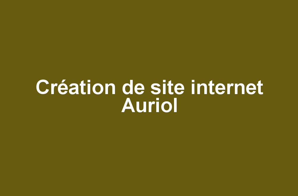 Création de site internet Auriol