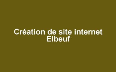 Création de site internet Elbeuf