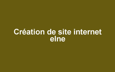Création de site internet elne