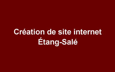 Création de site internet Étang-Salé