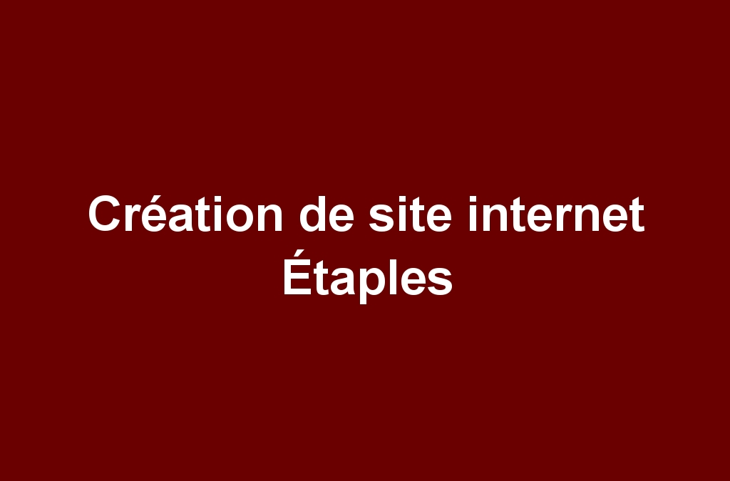Création de site internet Étaples
