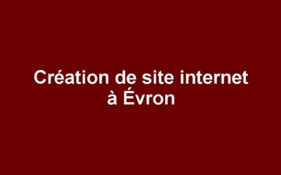 Création de site internet à Évron