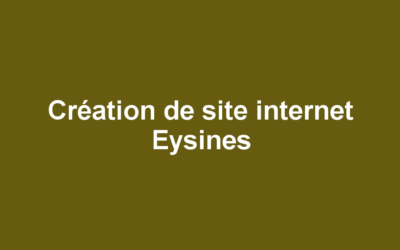 Création de site internet Eysines