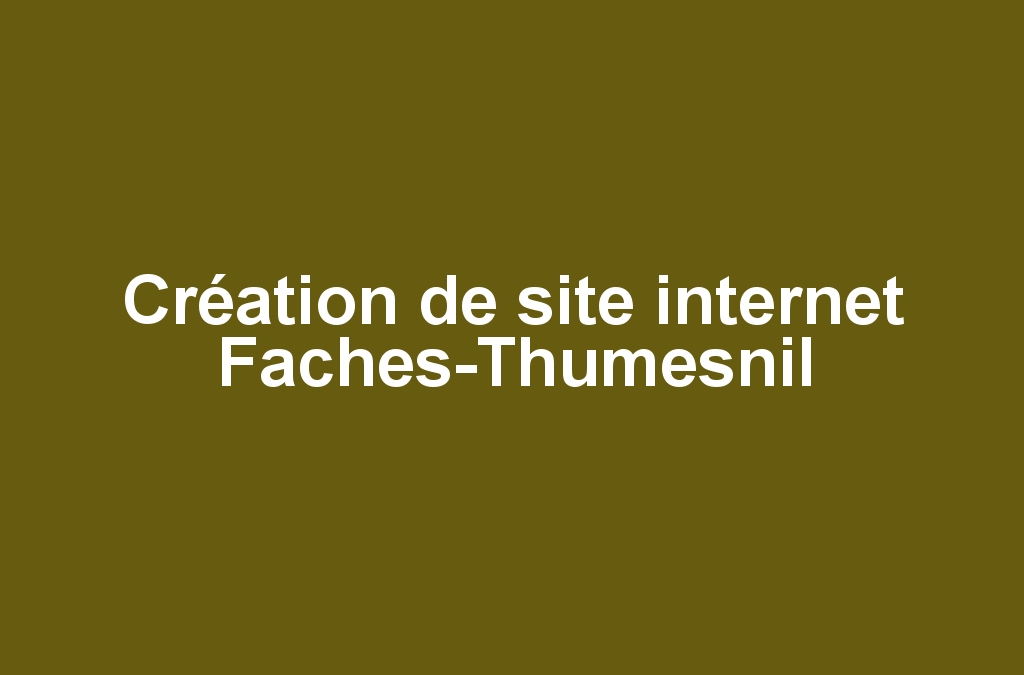 Création de site internet Faches-Thumesnil