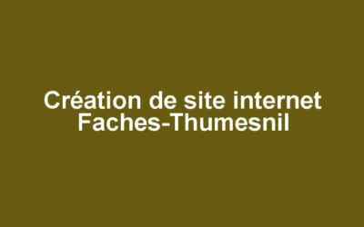 Création de site internet Faches-Thumesnil