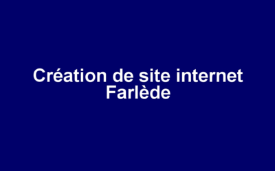 Création de site internet Farlède