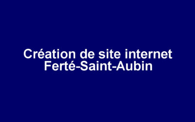 Création de site internet Ferté-Saint-Aubin