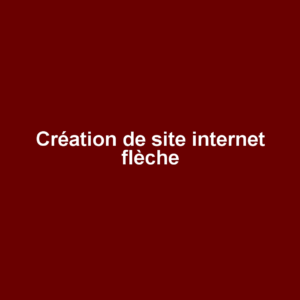 Création de site internet flèche