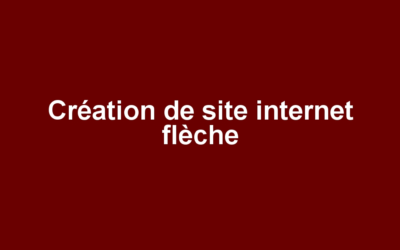 Création de site internet flèche