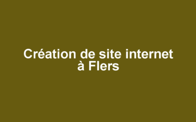 Création de site internet à Flers