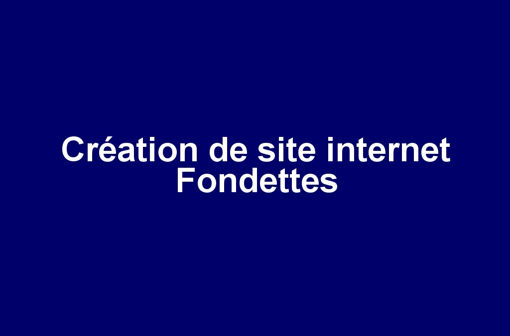 Création de site internet Fondettes