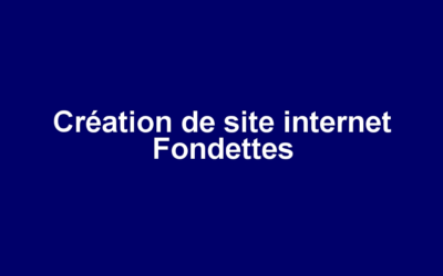 Création de site internet Fondettes