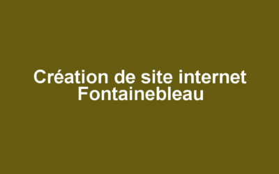 Création de site internet Fontainebleau