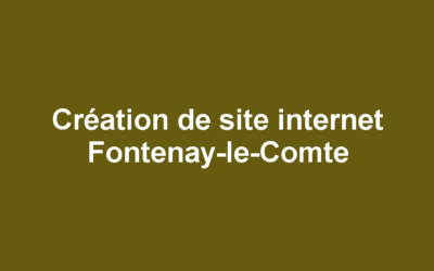 Création de site internet Fontenay-le-Comte