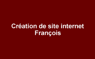 Création de site internet François