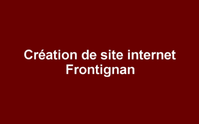 Création de site internet Frontignan