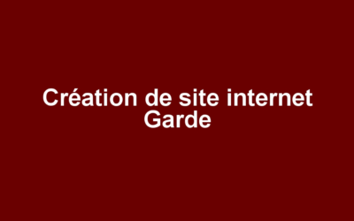 Création de site internet Garde