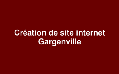Création de site internet Gargenville