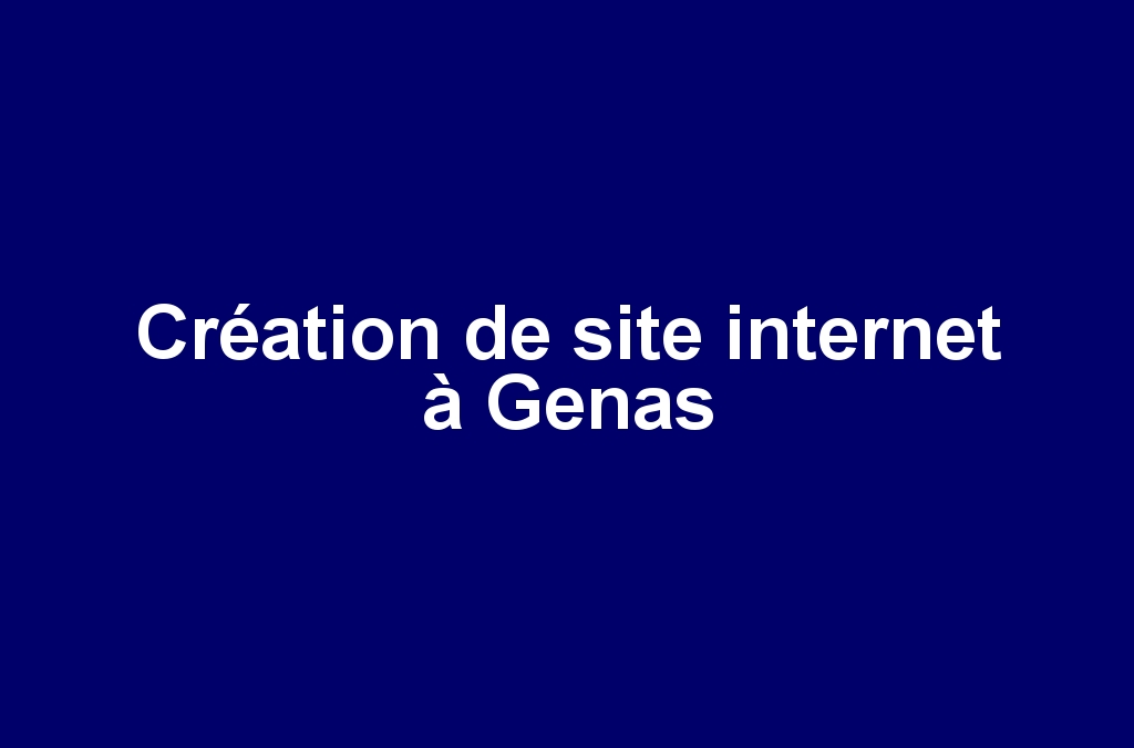 Création de site internet à Genas