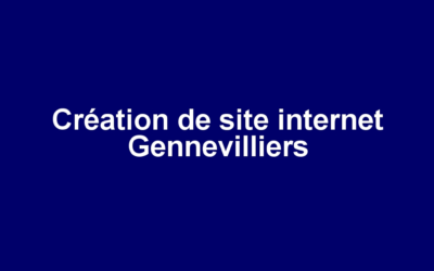 Création de site internet Gennevilliers