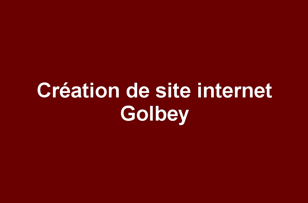 Création de site internet Golbey
