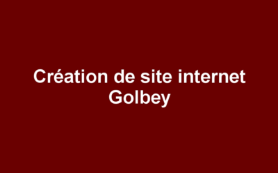 Création de site internet Golbey