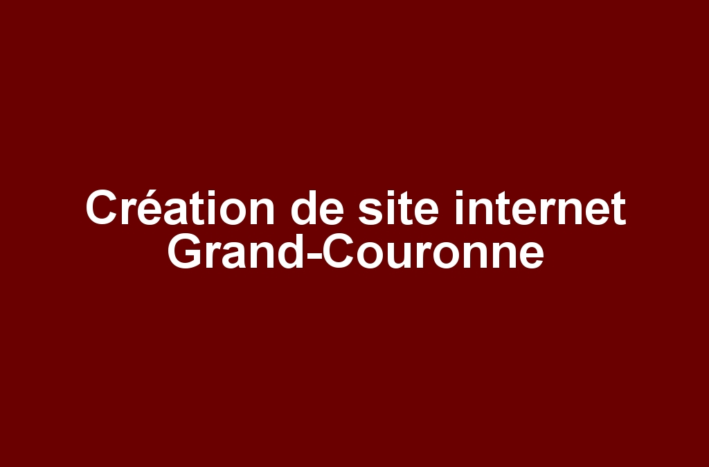 Création de site internet Grand-Couronne