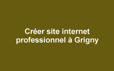Créer site internet professionnel à Grigny