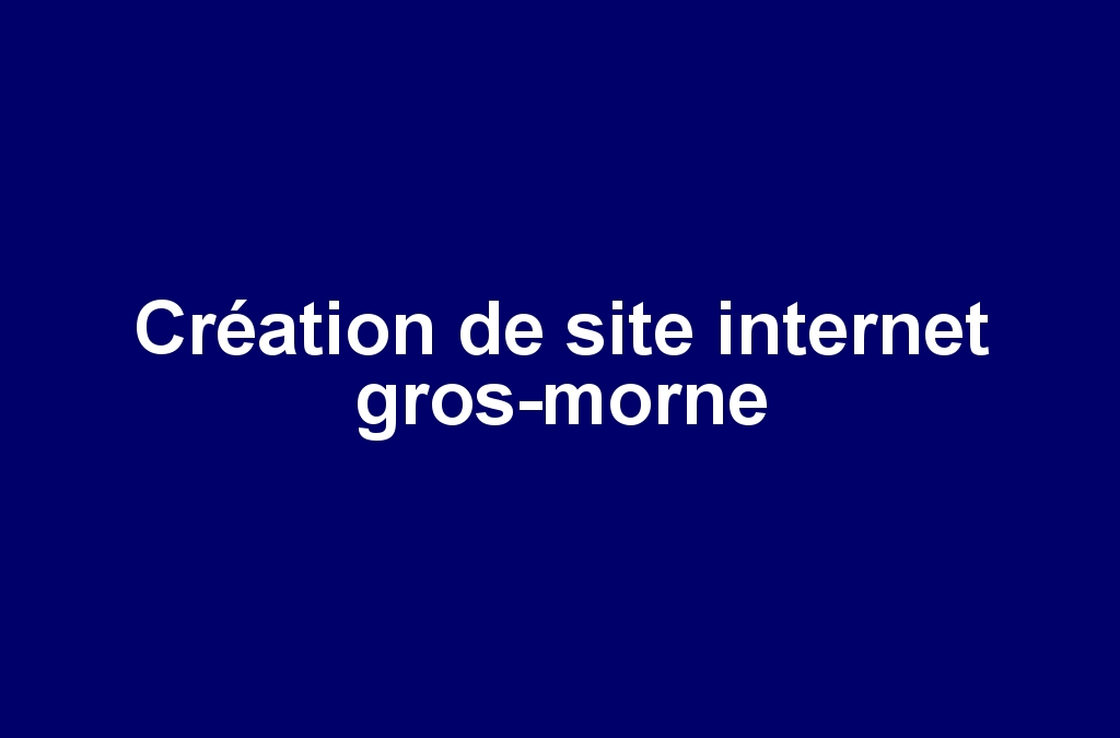 Création de site internet gros-morne