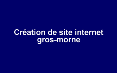 Création de site internet gros-morne