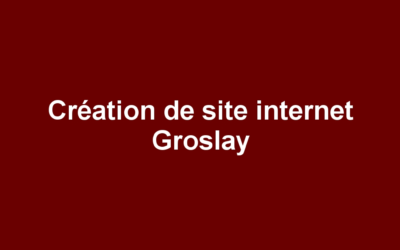 Création de site internet Groslay