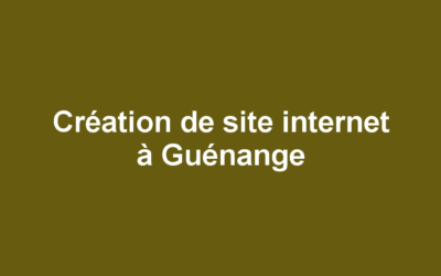 Création de site internet à Guénange