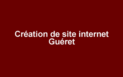 Création de site internet Guéret