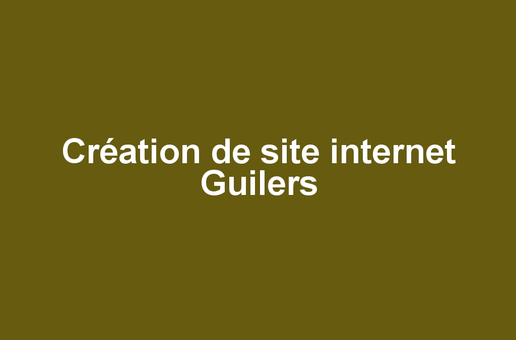Création de site internet Guilers