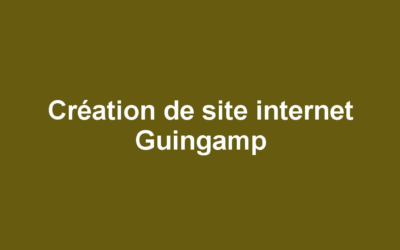 Création de site internet Guingamp
