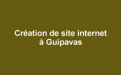 Création de site internet à Guipavas
