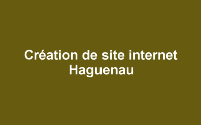 Création de site internet Haguenau