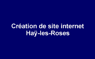 Création de site internet Haÿ-les-Roses