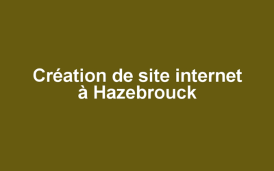 Création de site internet à Hazebrouck