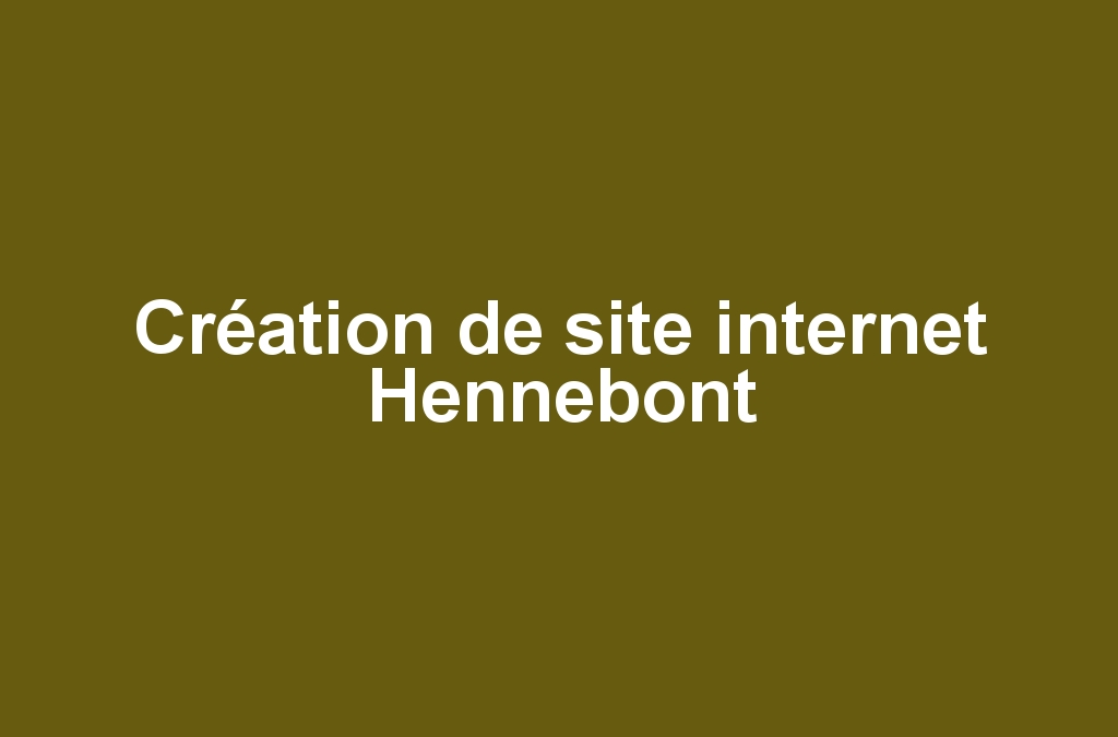 Création de site internet Hennebont