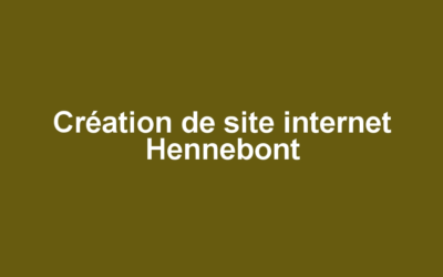 Création de site internet Hennebont