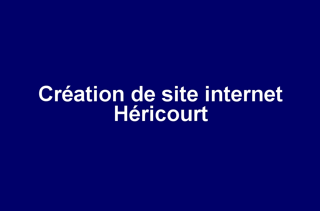 Création de site internet Héricourt