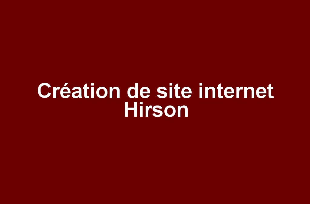 Création de site internet Hirson