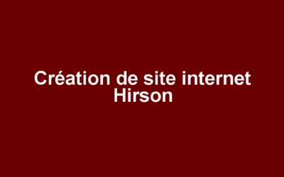Création de site internet Hirson