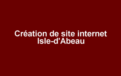 Création de site internet Isle-d’Abeau