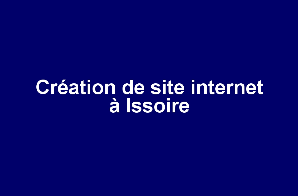 Création de site internet à Issoire