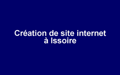 Création de site internet à Issoire