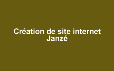 Création de site internet Janzé
