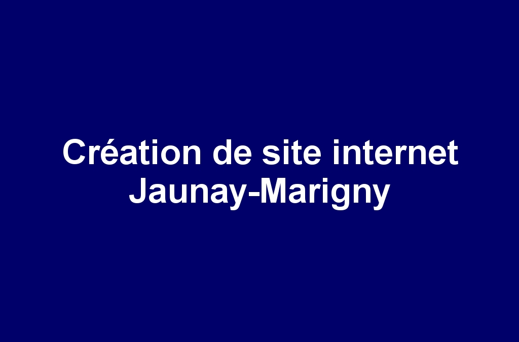 Création de site internet Jaunay-Marigny